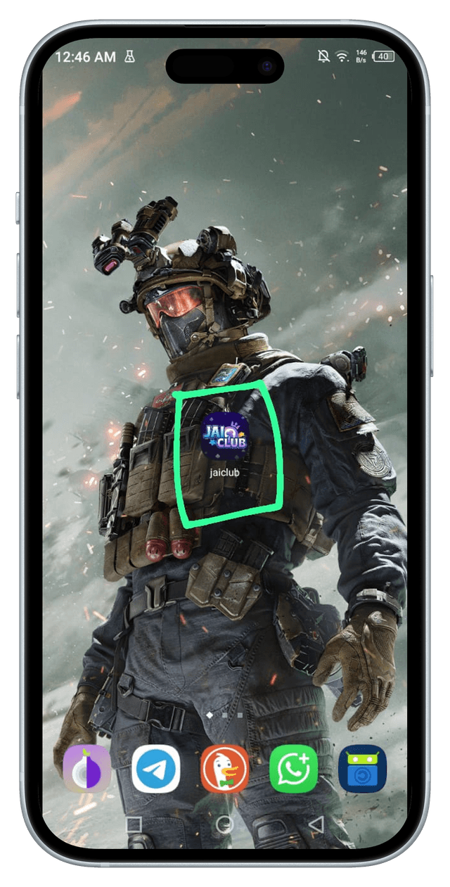 Jai Club home screen after PWA installation