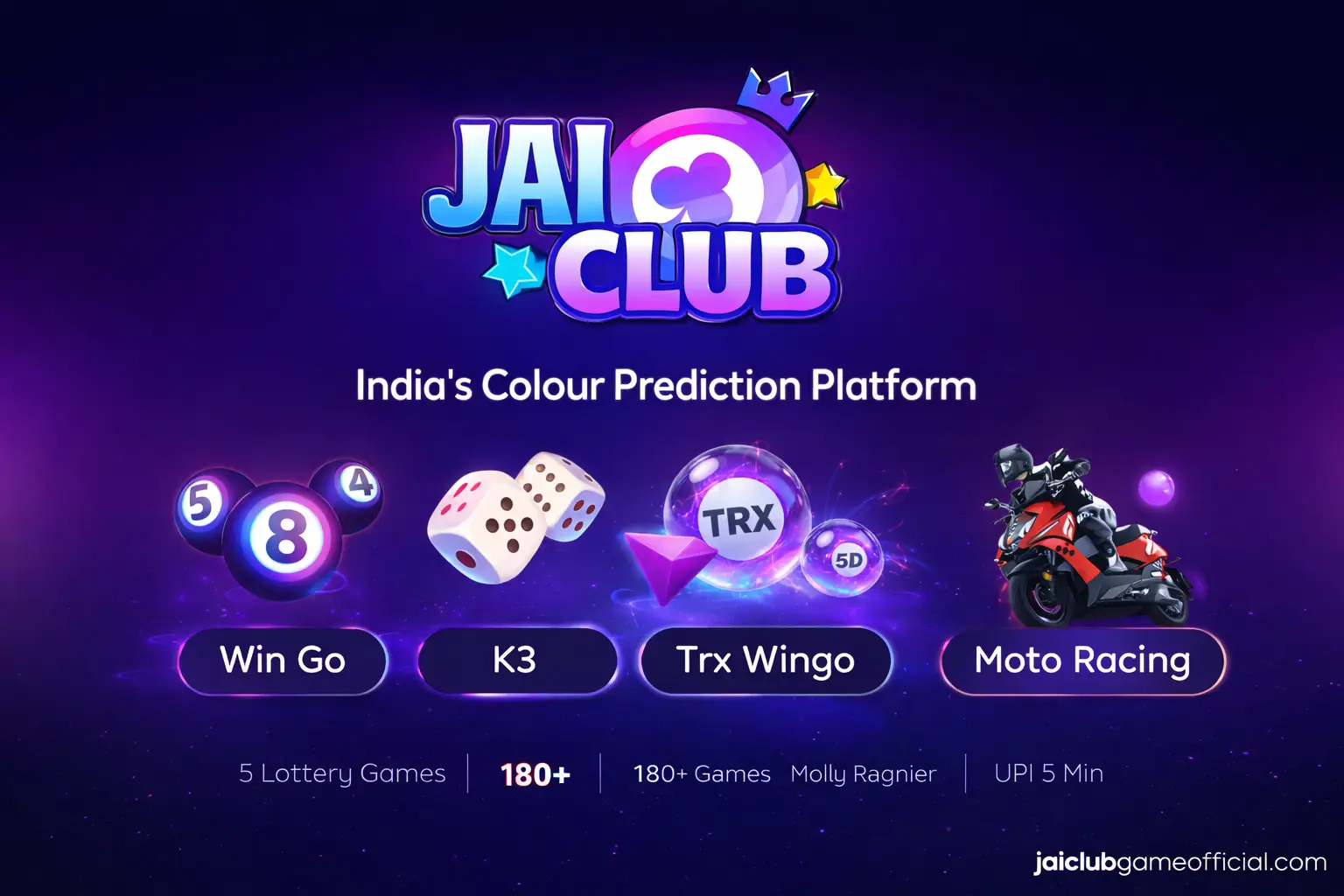 Jai Club login and register guide — Win Go, K3, TRX Wingo, 5D, Moto Racing
