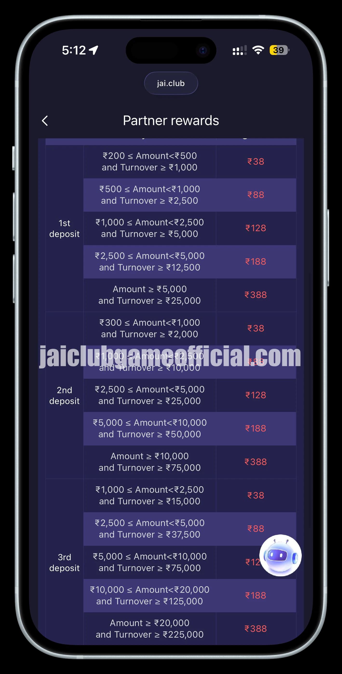 Jai Club partner referral rewards — invite friends and earn bonuses